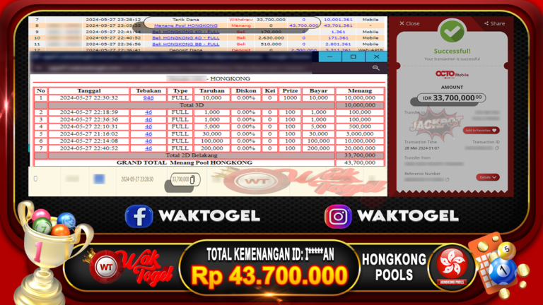 BUKTI PEMBAYARAN HONGKONG WAKTOGEL