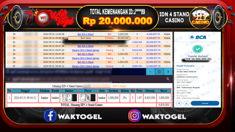 BUKTI PEMBAYARAN IDN 4 STAND WAKTOGEL