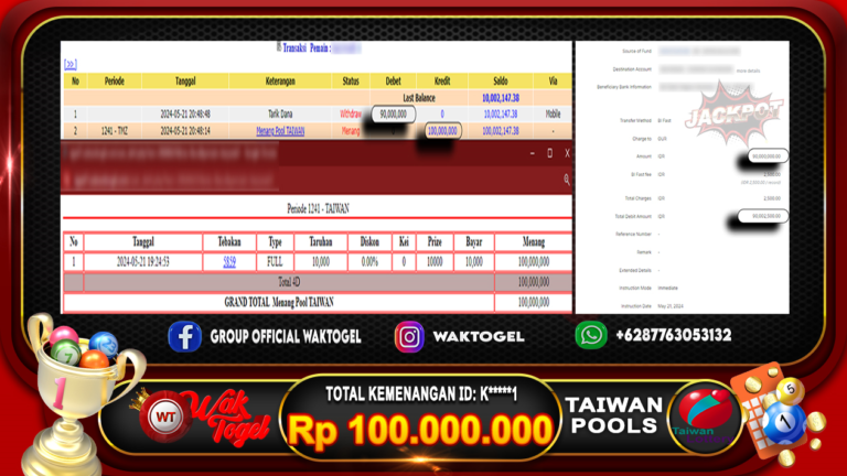 BUKTI PEMBAYARAN TAIWAN WAKTOGEL