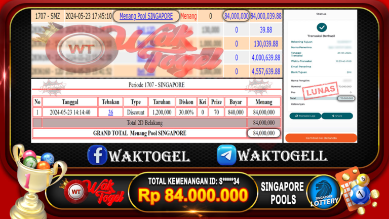 BUKTI PEMBAYARAN SINGAPORE WAKTOGEL