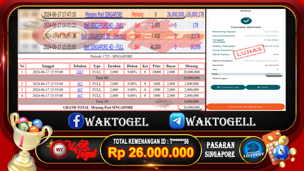 BUKTI PEMBAYARAN SINGAPORE WAKTOGEL