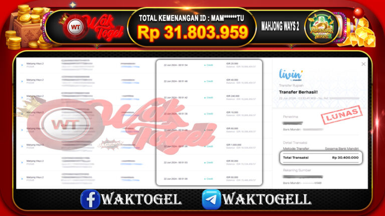 BUKTI PEMBAYARAN SLOT WAKTOGEL