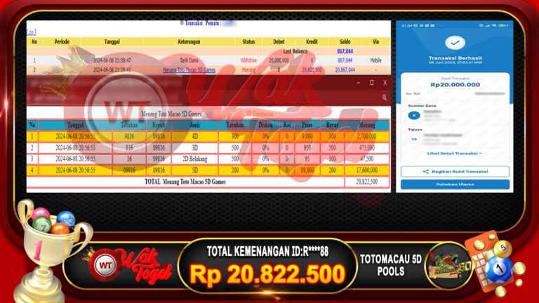 BUKTI PEMBAYARAN TOTO MACAU 5D WAKTOGEL