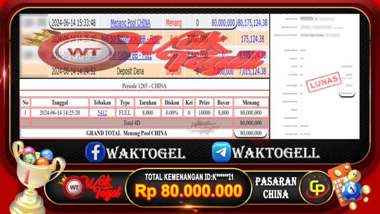 BUKTI PEMBAYARAN CHINA WAKTOGEL