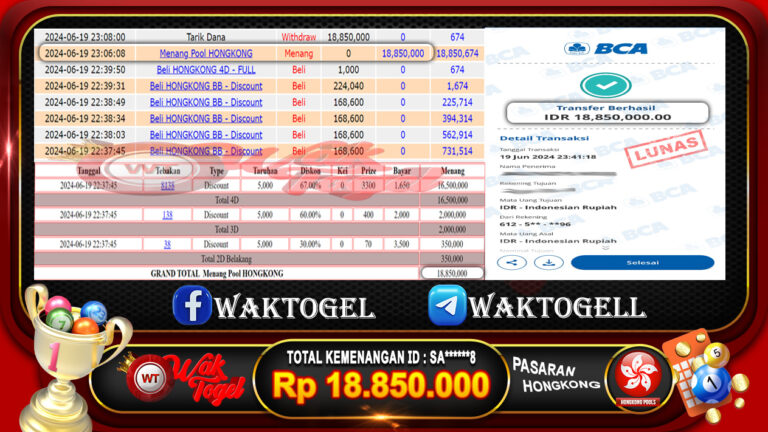 BUKTI PEMBAYARAN HONGKONG WAKTOGEL