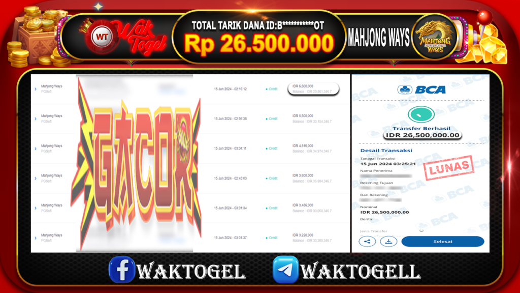 BUKTI PEMBAYARAN SLOT WAKTOGEL