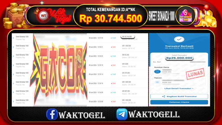 BUKTI PEMBAYARAN SLOT WAKTOGEL