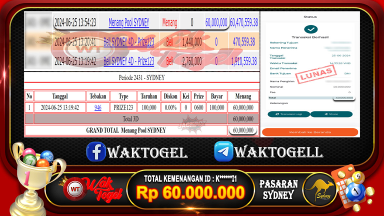 BUKTI PEMBAYARAN SYDNEY WAKTOGEL