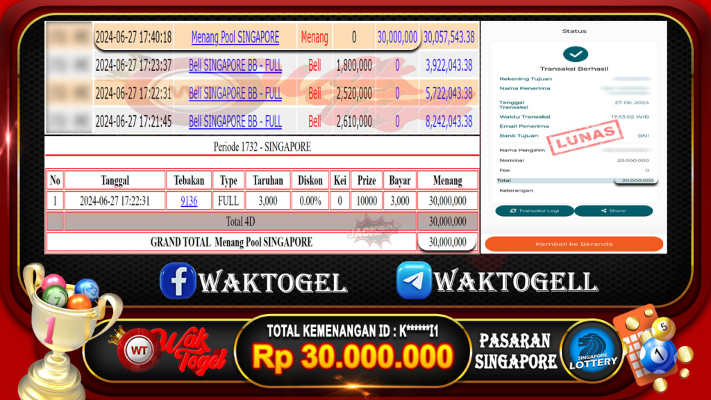 BUKTI PEMBAYARAN SINGAPORE WAKTOGEL