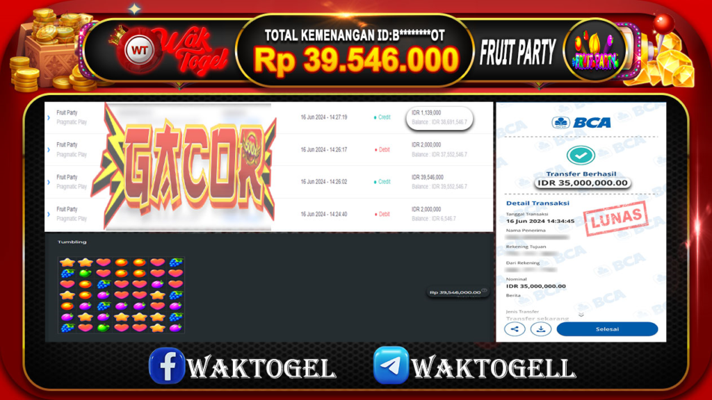 BUKTI PEMBAYARAN SLOT WAKTOGEL