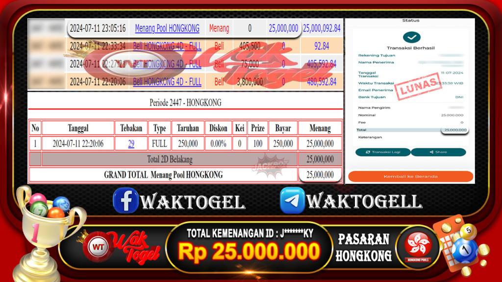 BUKTI PEMBAYARAN HONGKONG WAKTOGEL