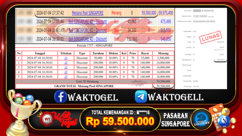 BUKTI PEMBAYARAN SINGAPORE WAKTOGEL