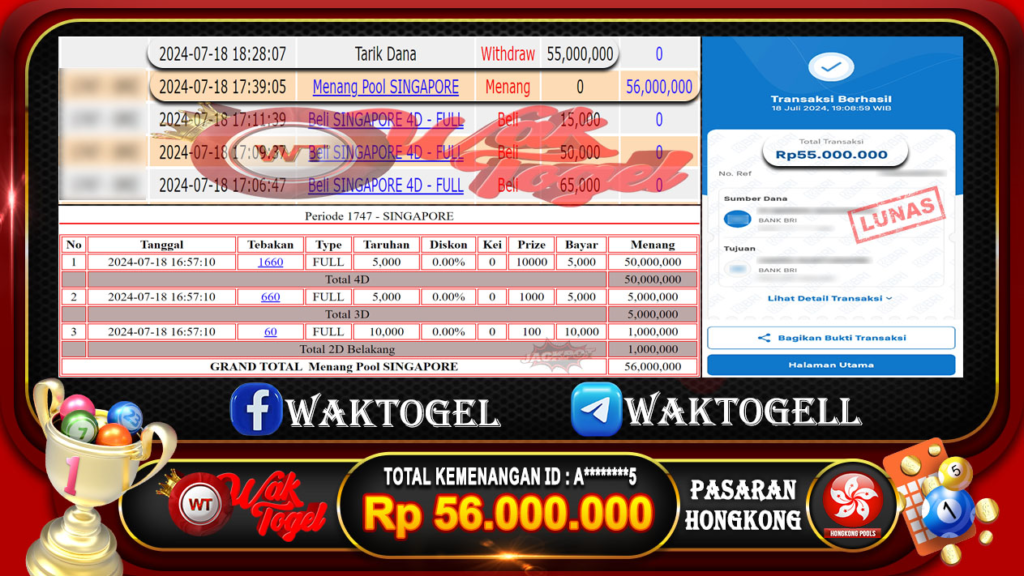 BUKTI PEMBAYARAN HONGKONG WAKTOGEL