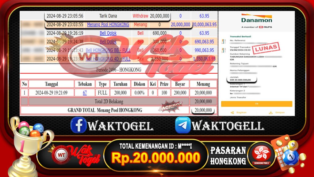 BUKTI PEMBAYARAN HONGKONG WAKTOGEL