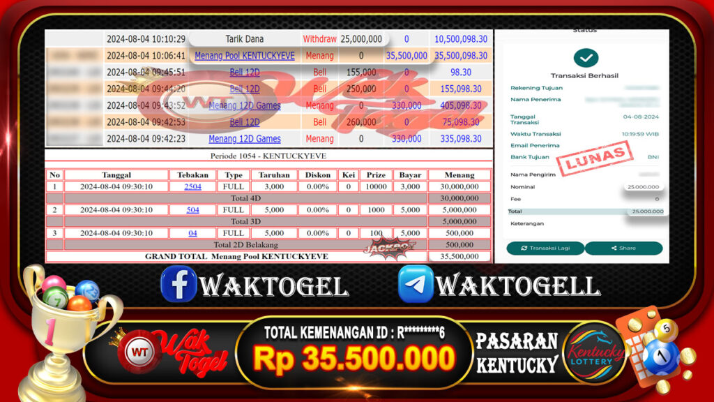 BUKTI PEMBAYARAN KENTUCKY MID WAKTOGEL