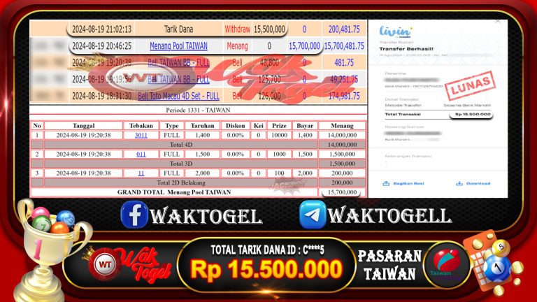 BUKTI PEMBAYARAN TAIWAN WAKTOGEL