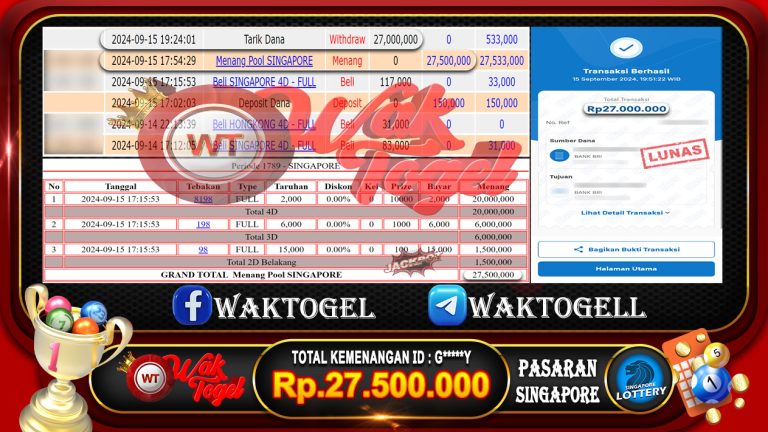 BUKTI PEMBAYARAN SINGAPORE WAKTOGEL