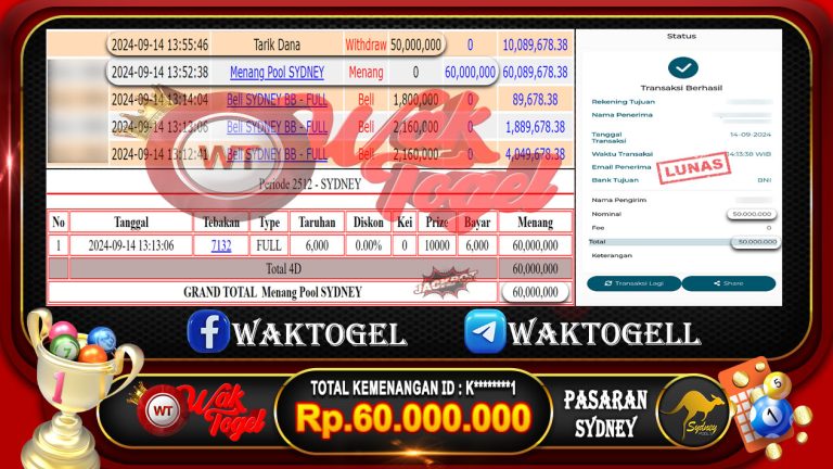 BUKTI PEMBAYARAN SYDNEY WAKTOGEL