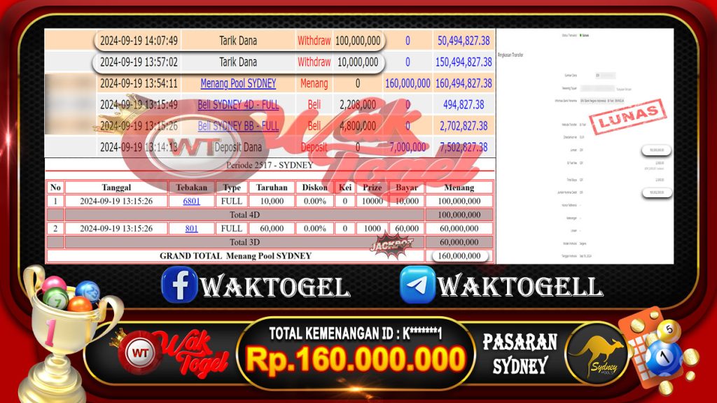 BUKTI PEMBAYARAN SYDNEY WAKTOGEL