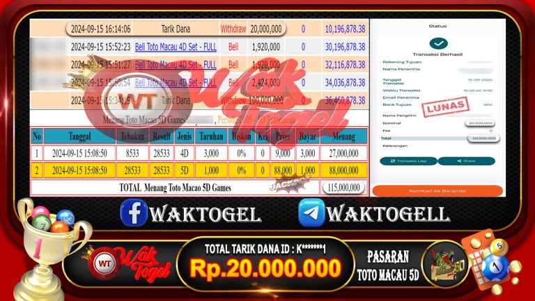 BUKTI PEMBAYARAN TOTO MACAU 5D WAKTOGEL