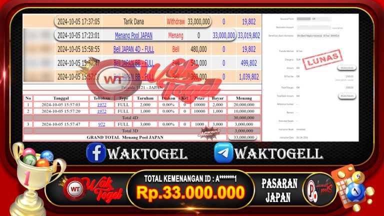 BUKTI PEMBAYARAN JAPAN WAKTOGEL