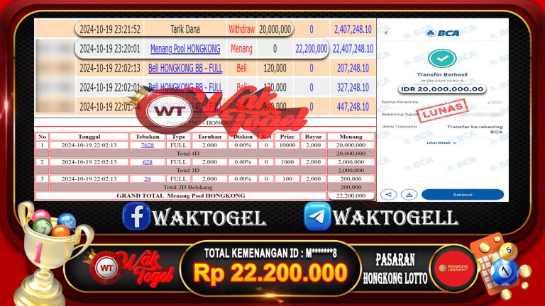 BUKTI PEMBAYARAN HONGKONG LOTTO WAKTOGEL