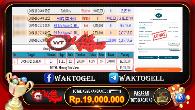 BUKTI PEMBAYARAN TOTO MACAU 4D WAKTOGEL