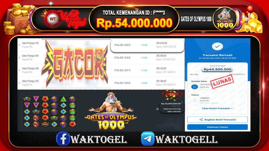 BUKTI PEMBAYARAN SLOT WAKTOGEL