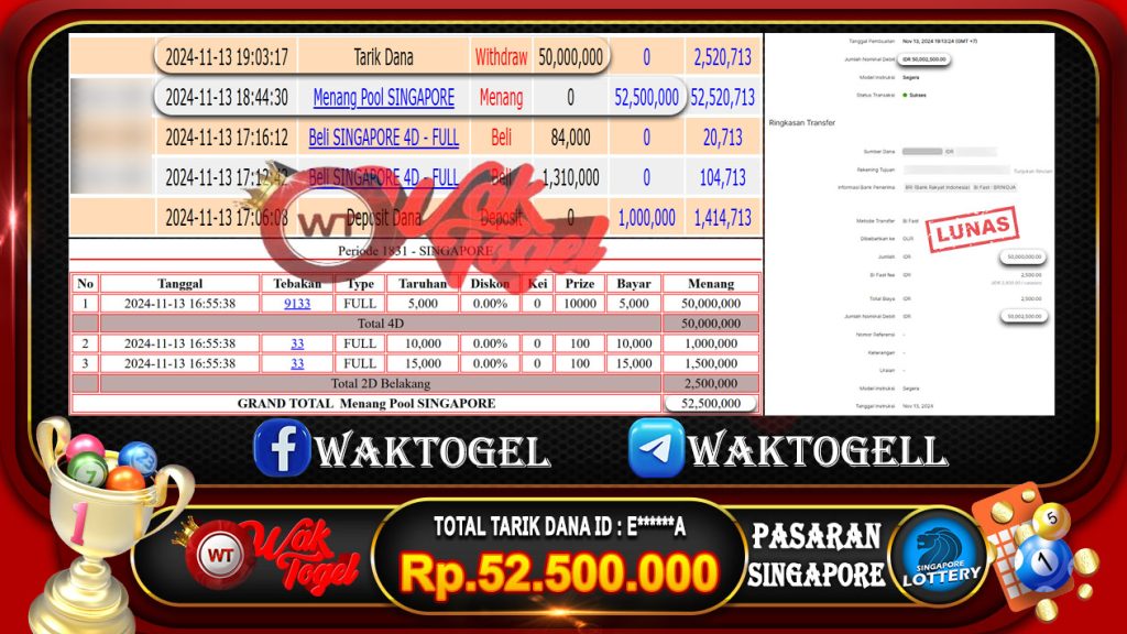 BUKTI PEMBAYARAN SINGAPORE WAKTOGEL