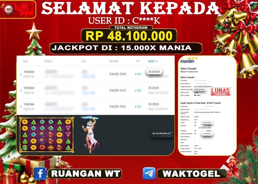 BUKTI PEMBAYARAN SLOT WAKTOGEL