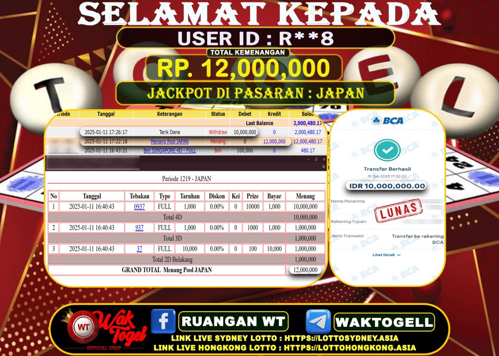 BUKTI PEMBAYARAN JAPAN WAKTOGEL