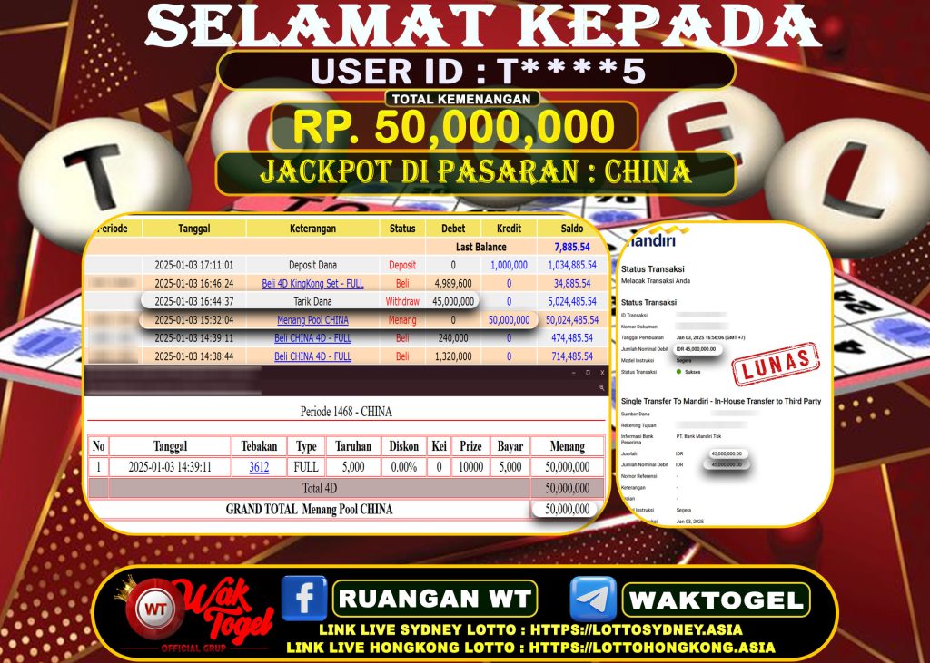 BUKTI PEMBAYARAN CHINA WAKTOGEL