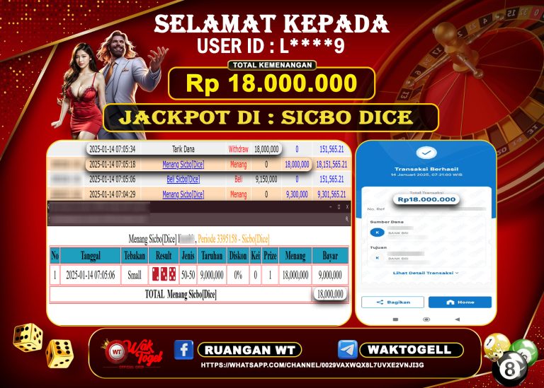 BUKTI PEMBAYARAN CASINO WAKTOGEL