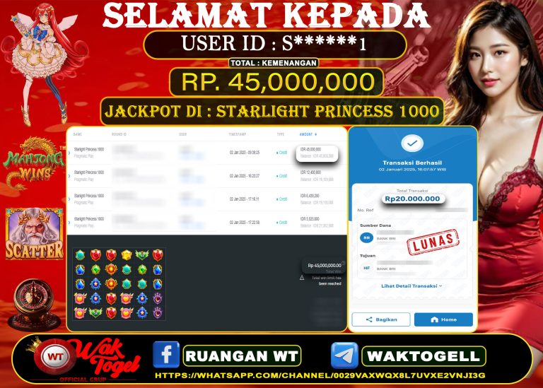 BUKTI PEMBAYARAN SLOT WAKTOGEL