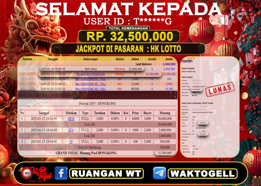 BUKTI PEMBAYARAN HONGKONG LOTTO WAKTOGEL